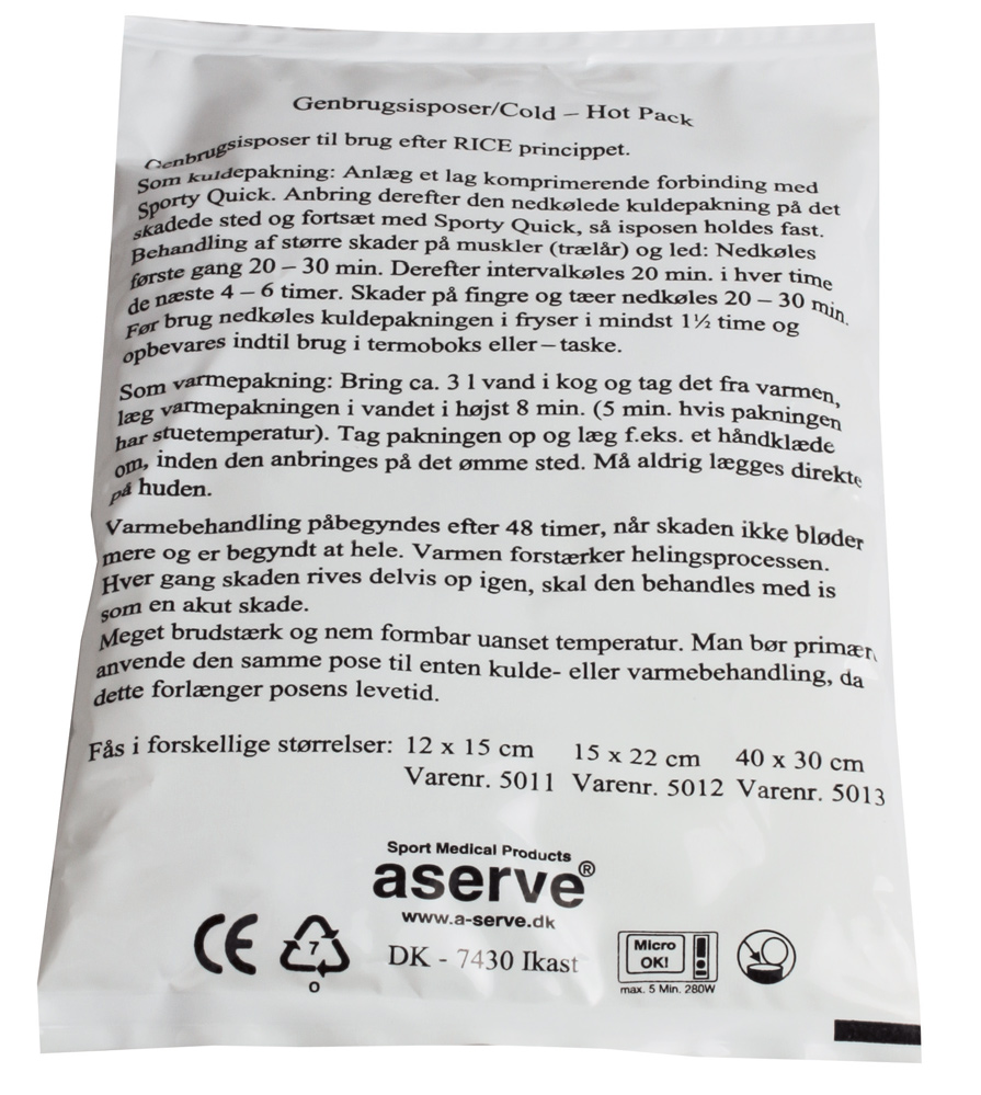 Aserve Kulde- Varmeposer 30x40cm