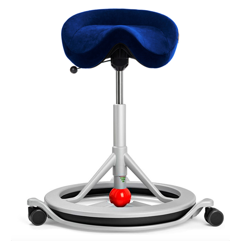 Backapp Alcantara Med Hjul  Blå Sølvgrå Rød