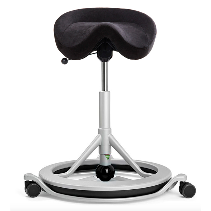 Backapp Alcantara Med Hjul  Grå Sølvgrå Sort