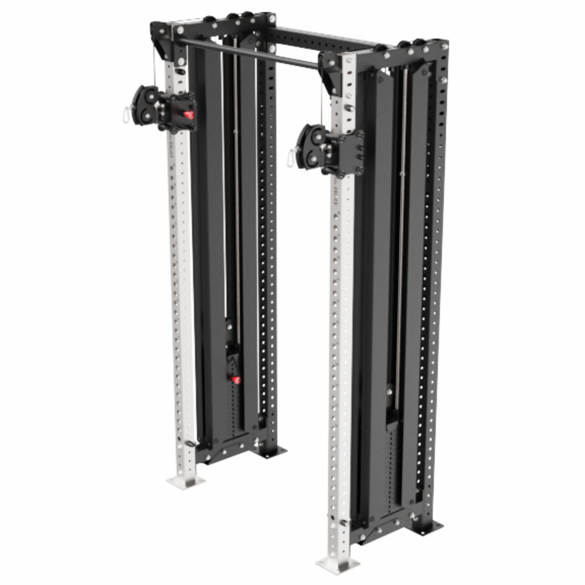 Crossmaxx   Dual Pulley Komplet Dobbelt Kabeltræk Med 90 Kg Vægtstak Og 32 Positioner   Højden