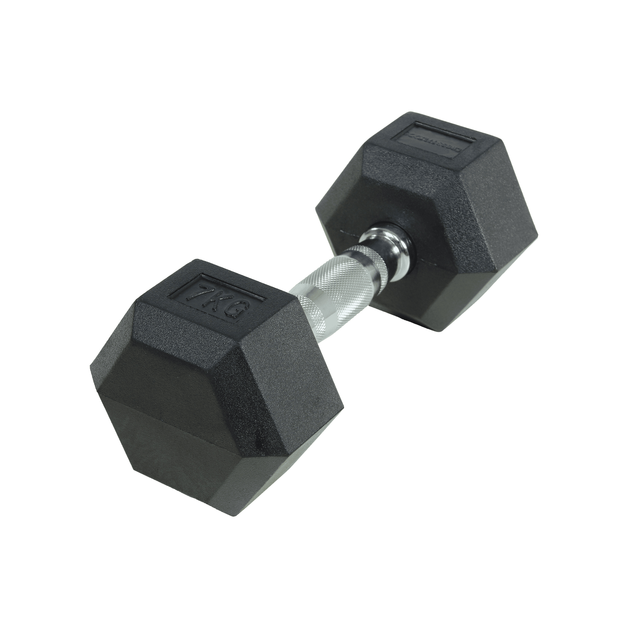 Crossmaxx Hexagon Håndvægt   Kg Lavet   Støbejern  Belagt Med Gummi Riflet Håndtag For Godt Greb Til Crossfit Og Styrketræning