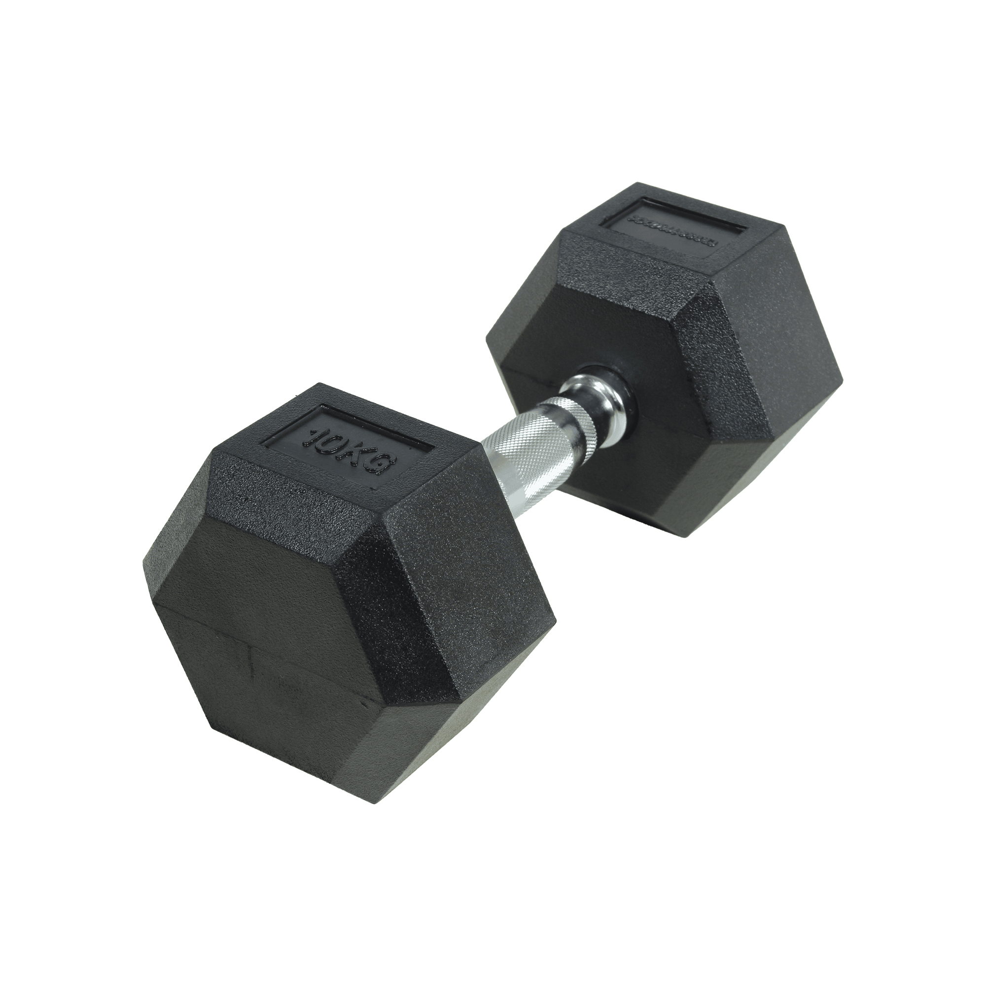 Crossmaxx Hexagon Håndvægt 10 Kg Lavet   Støbejern  Belagt Med Gummi Riflet Håndtag For Godt Greb Til Crossfit Og Styrketræning