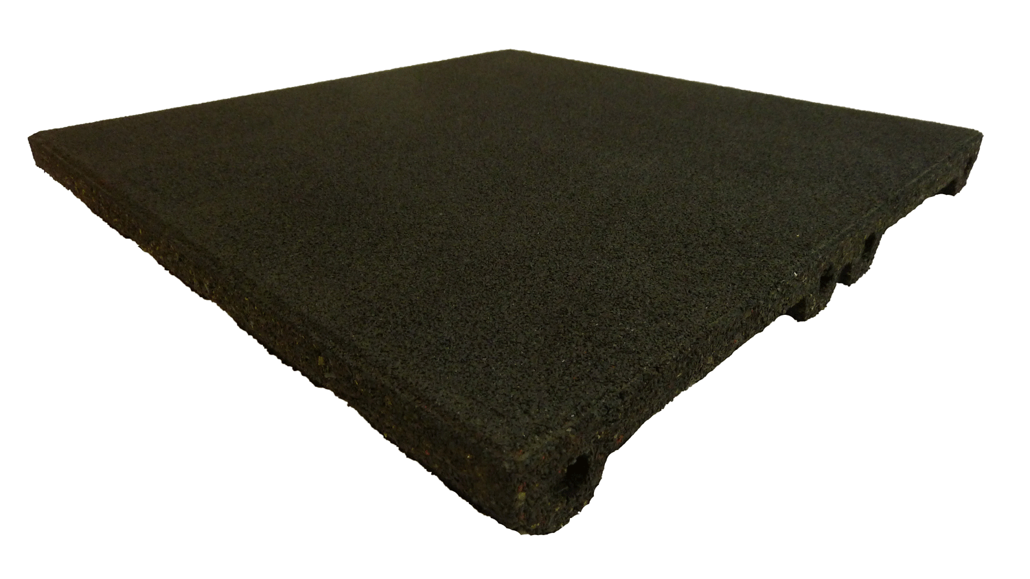 Ergofloor Ergoplay Impact Gummifliser   Faldunderlag 500x500x90 Mm Sort