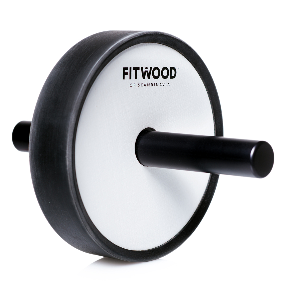 Fitwood Kivi Ab Wheel Hvid Træ   Sort Alu  Håndtag   Sort Ring