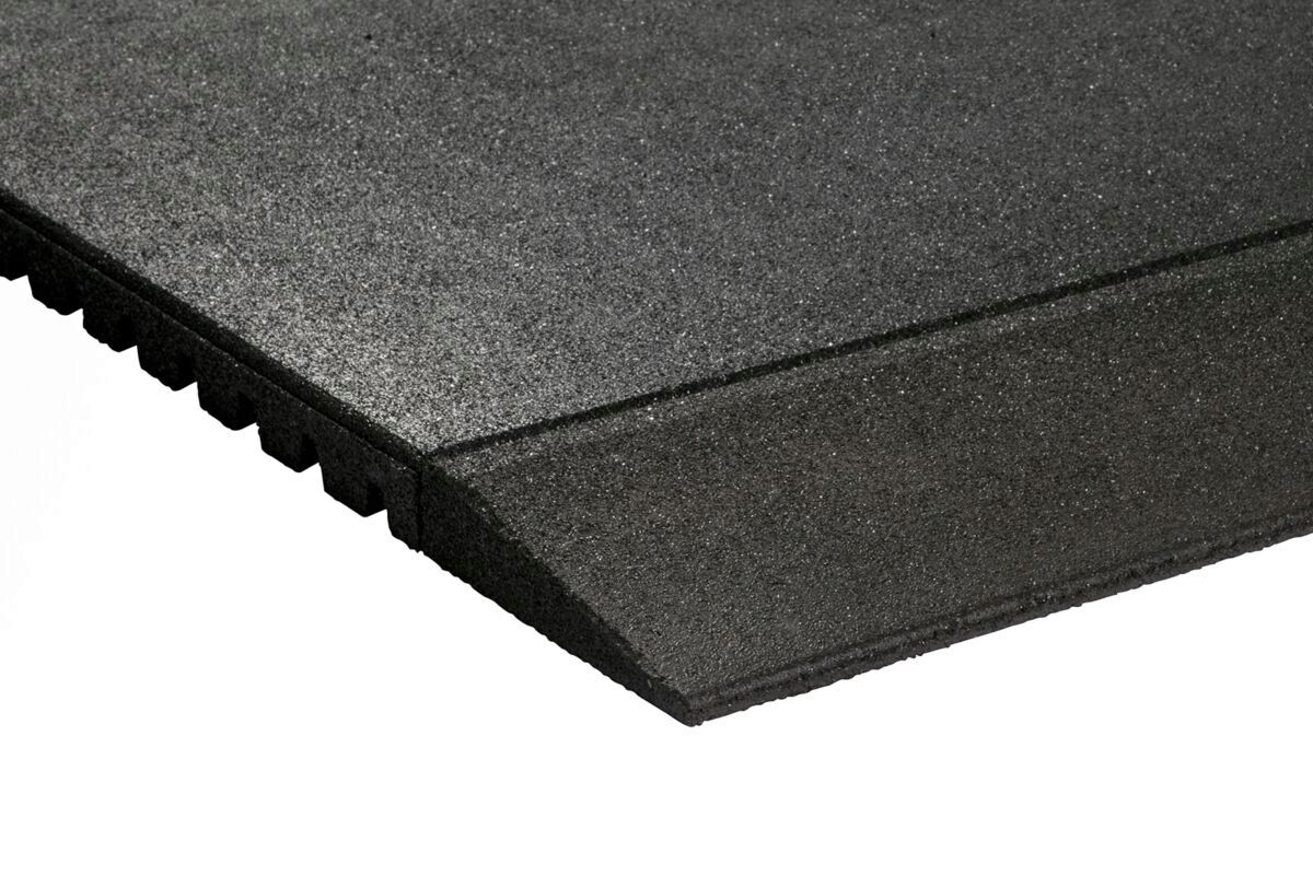 Granuflex Rampe Til Gummiflise 1000   200   30 Mm Black