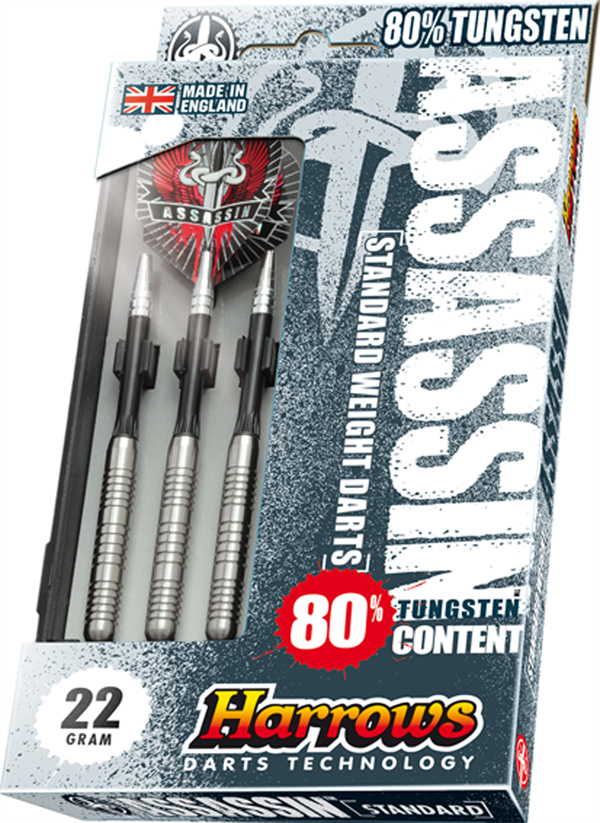 Harrows Assassin 80  Tungsten Steeltip Dartpile 22g