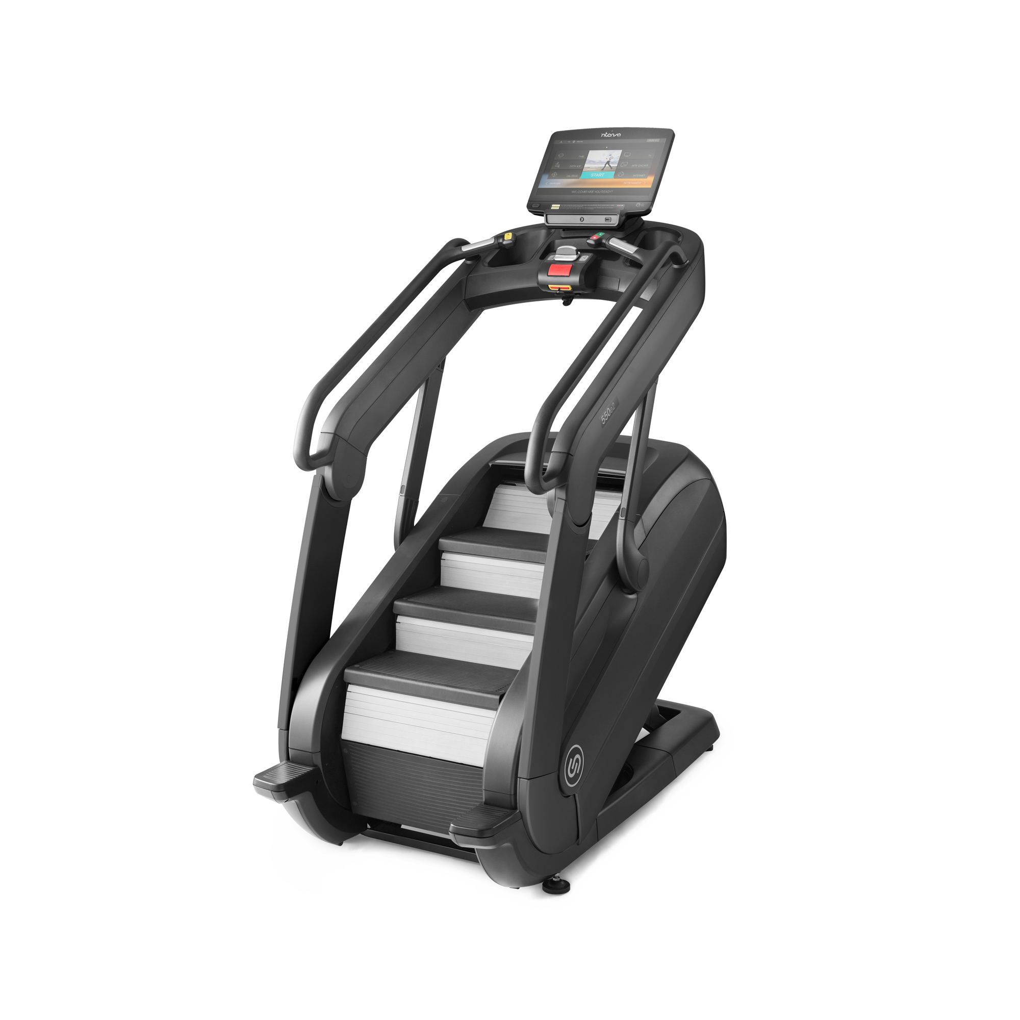 Intenza 550ce2  Entertainment Trappemaskine Justerbar Trinhøjde Og Hældning  Med Entertainment System Til Streaming Mens Du Træner