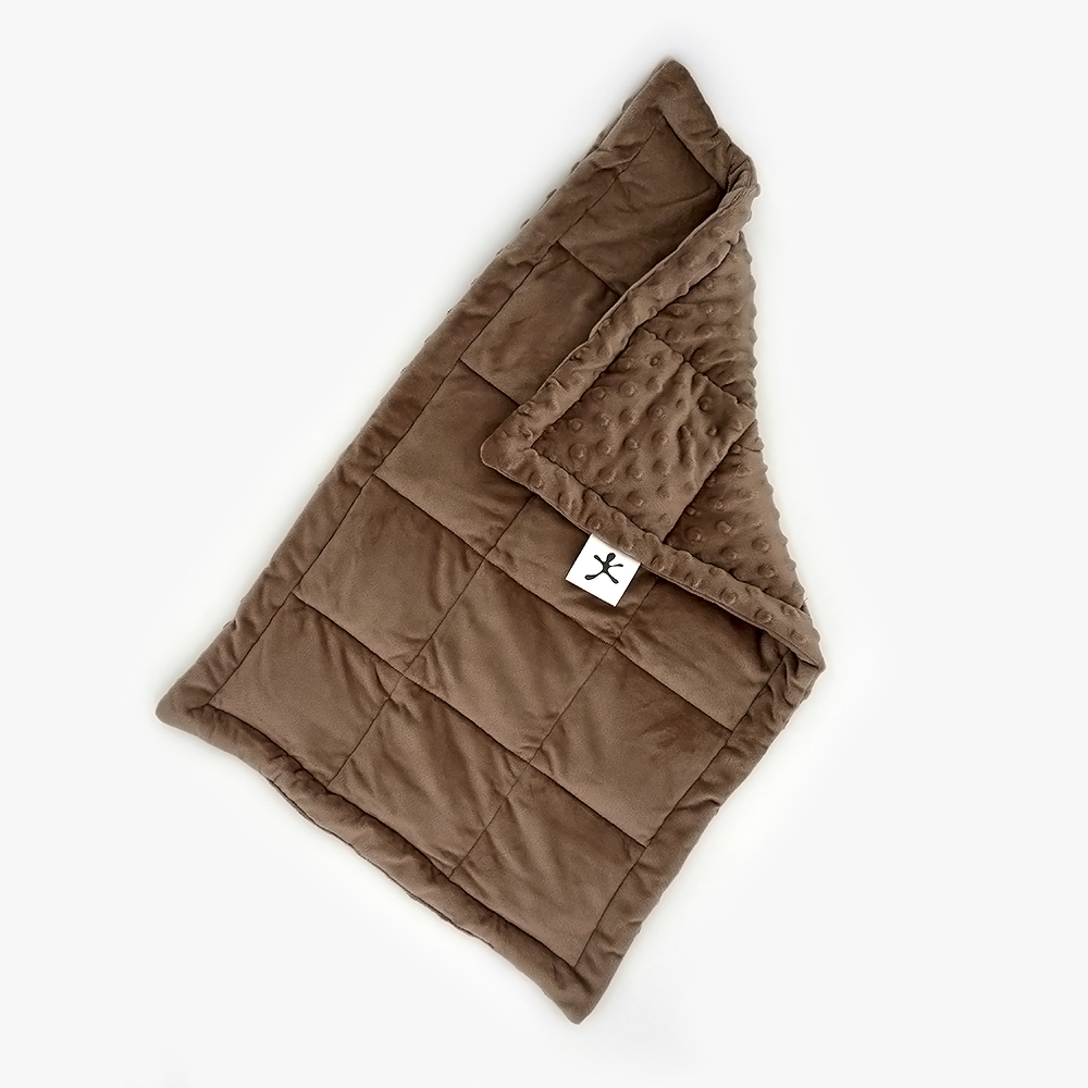 Lap Pad Vægttæppe Til Sansestimulering  Beige