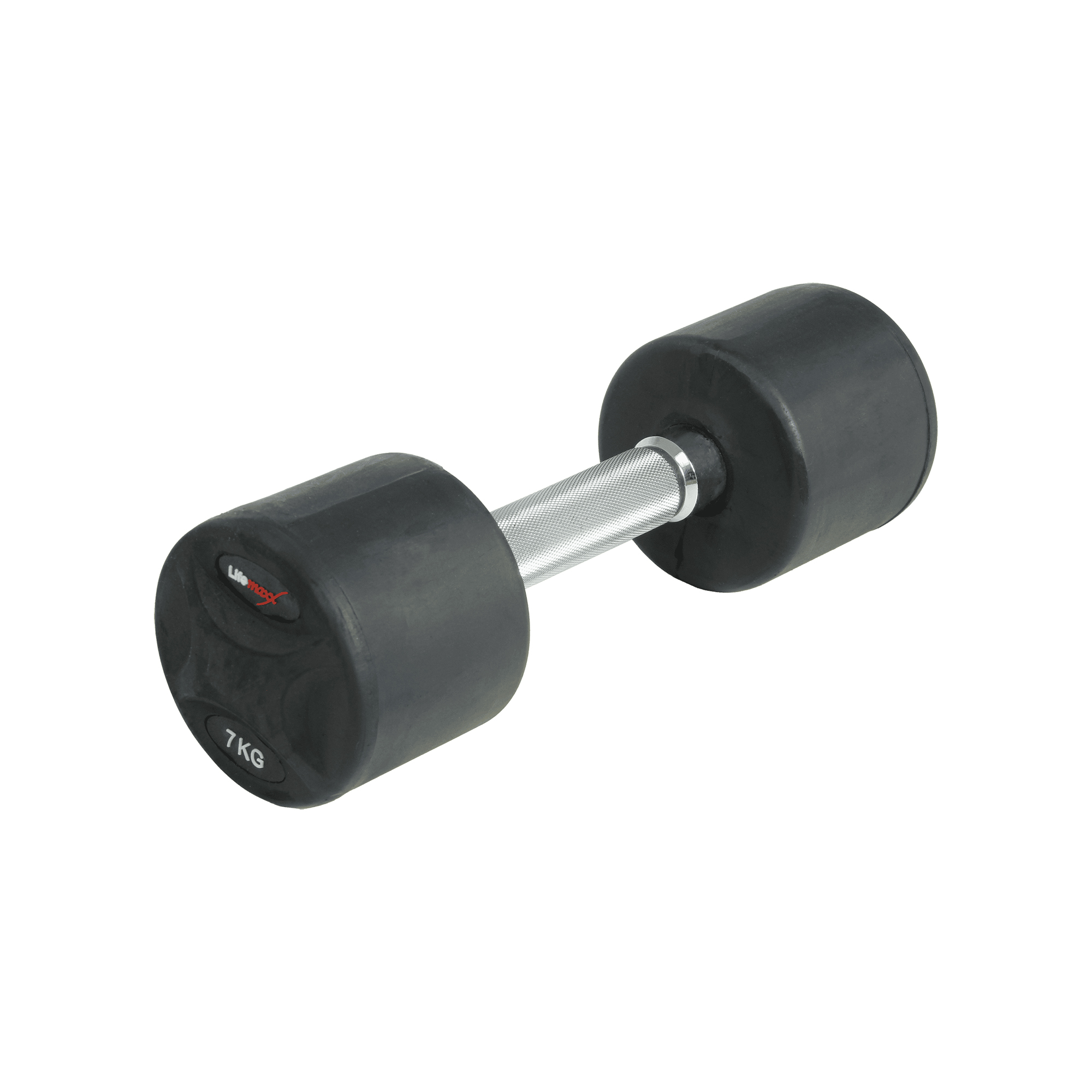 Lifemaxx Fast Håndvægt   Kg Rund Håndvægt Med Riflet Greb Lavet   Støbejern Beklædt Med Gummi Til Crossfit Og Styrketræning