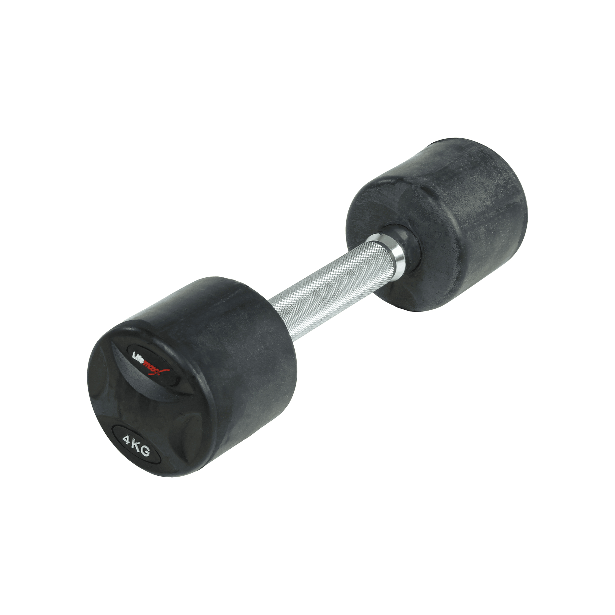 Lifemaxx Fast Håndvægt   Kg Rund Håndvægt Med Riflet Greb Lavet   Støbejern Beklædt Med Gummi Til Crossfit Og Styrketræning