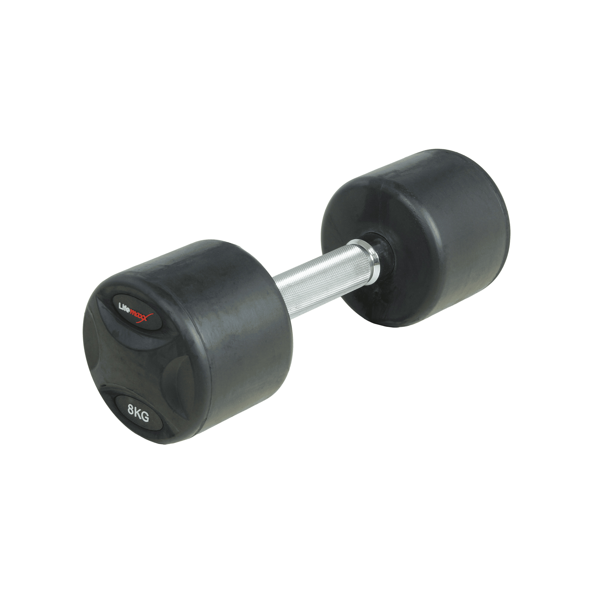 Lifemaxx Fast Håndvægt   Kg Rund Håndvægt Med Riflet Greb Lavet   Støbejern Beklædt Med Gummi Til Crossfit Og Styrketræning