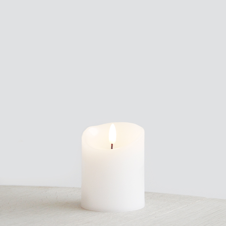 Luce Led Bloklys       10 Cm  Hvid