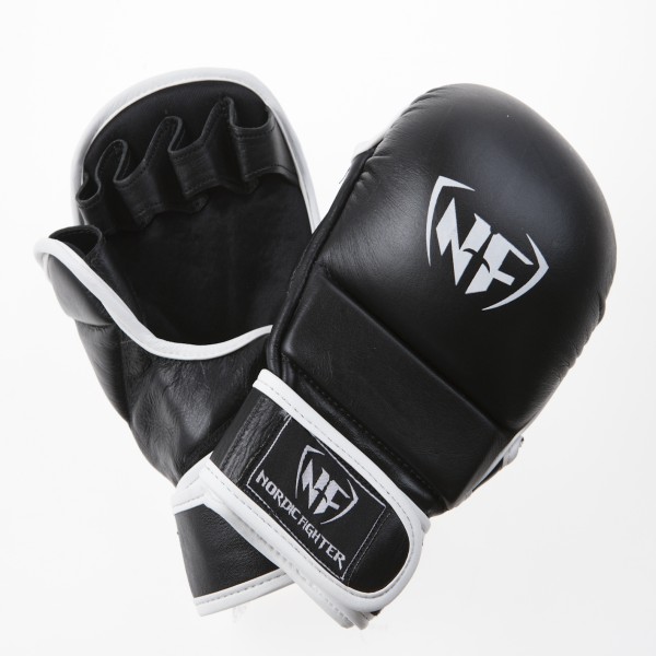 Nordic Fighter Mma Handsker Shooto Gloves Pro Black Kunstlæder Large