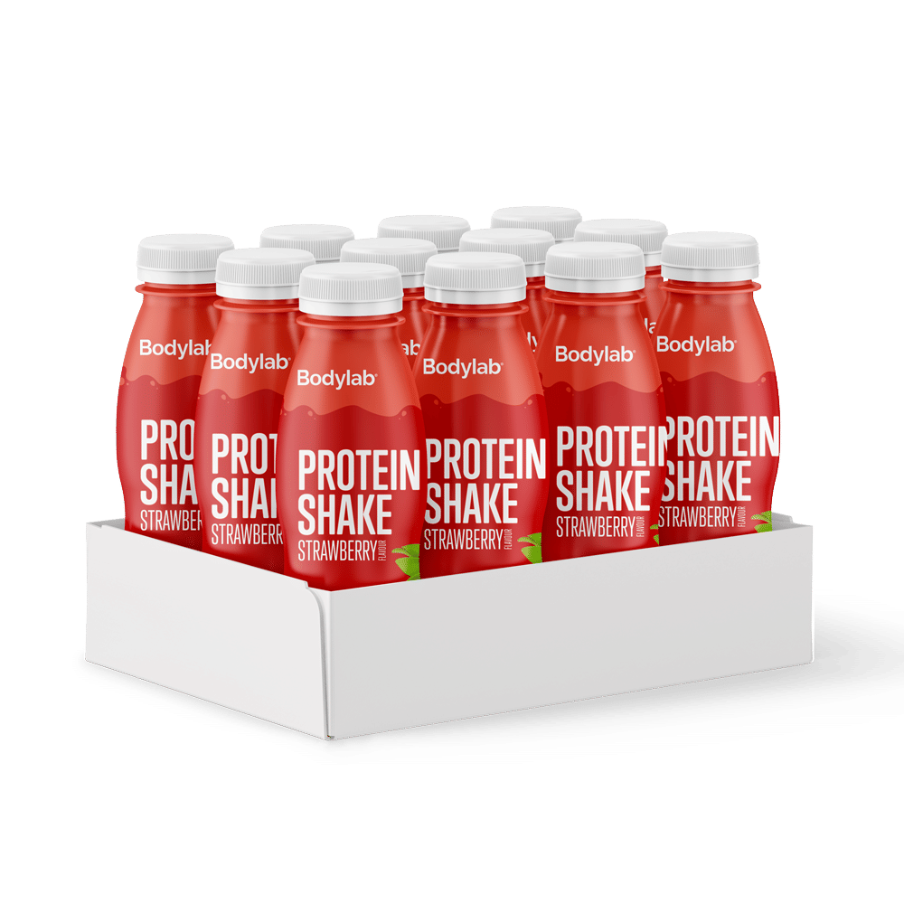Protein Shake 12 330 Ml Strawberry Milkshake Bedst Før 13-01-2026