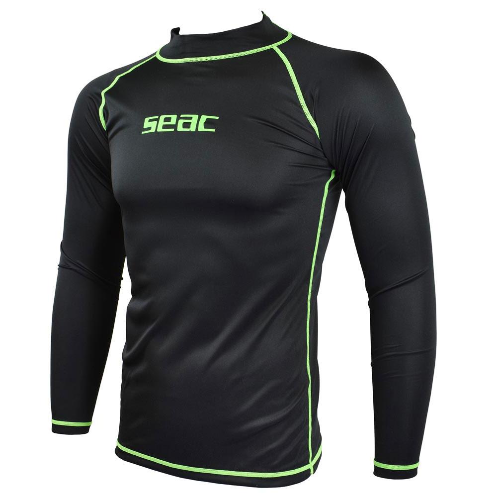 Seac Rash Guard -sun Herre Langærmet Sort