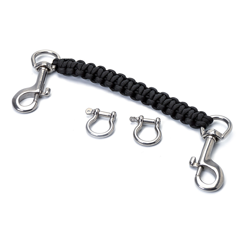 Snor Med Dobbelt Karabinhage  30cm