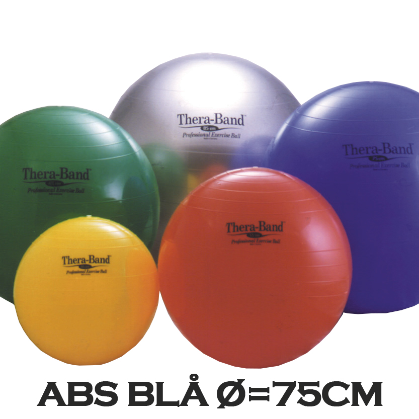 Thera-band Terapibold Træningsbold 75cm Blå Inkl Abs