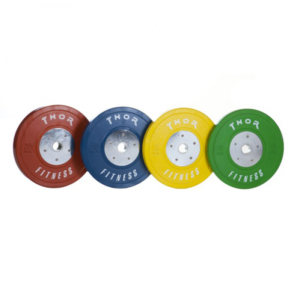 Thor Fitness Farvet Ol Bumper Vægtskiver 25kg   50mm    Stk