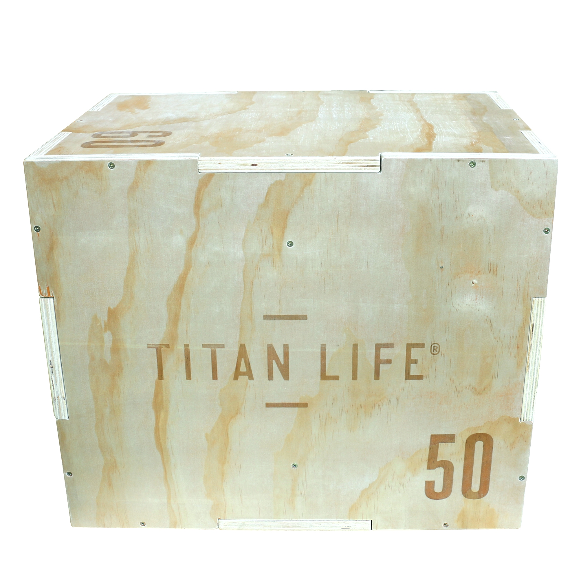 Titan Life Plyo Boxes Wooden  -in-   40cm  50cm   60cm