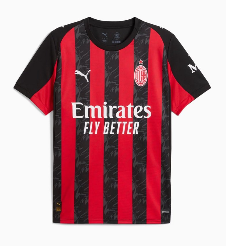 Ac Milan Home Jersey 2025 26 Mens-