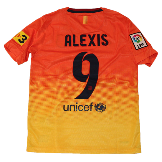 Barcelona Away Jersey 2012 13 Alexis  -ys   128-137