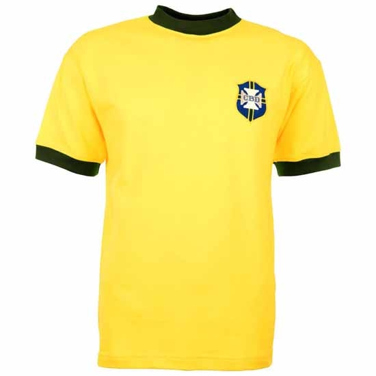 Brazil 1970 World Cup Retro Football Shirt-