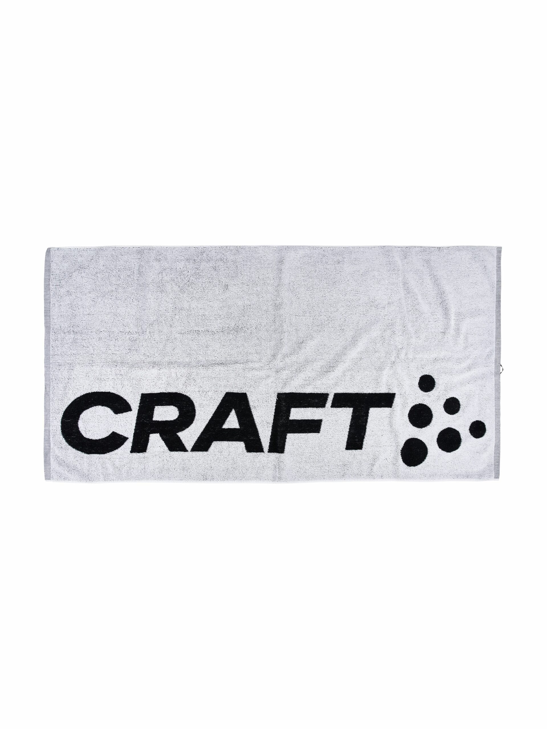 Craft Bath Towel White Black Os