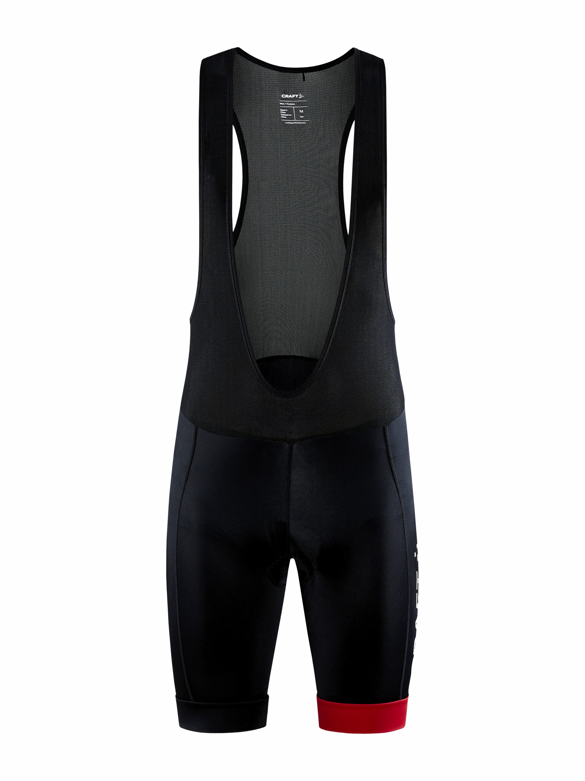 Craft Core Endur Bib Shorts Maend Black-bright Red Xs