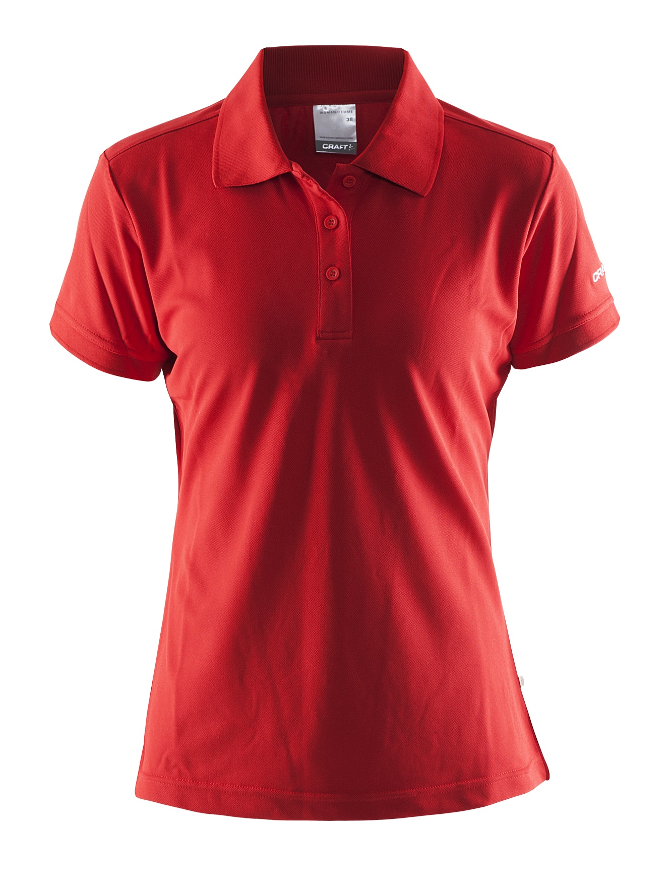 Craft Polo Shirt Pique Classic Kvinder Bright Red 38