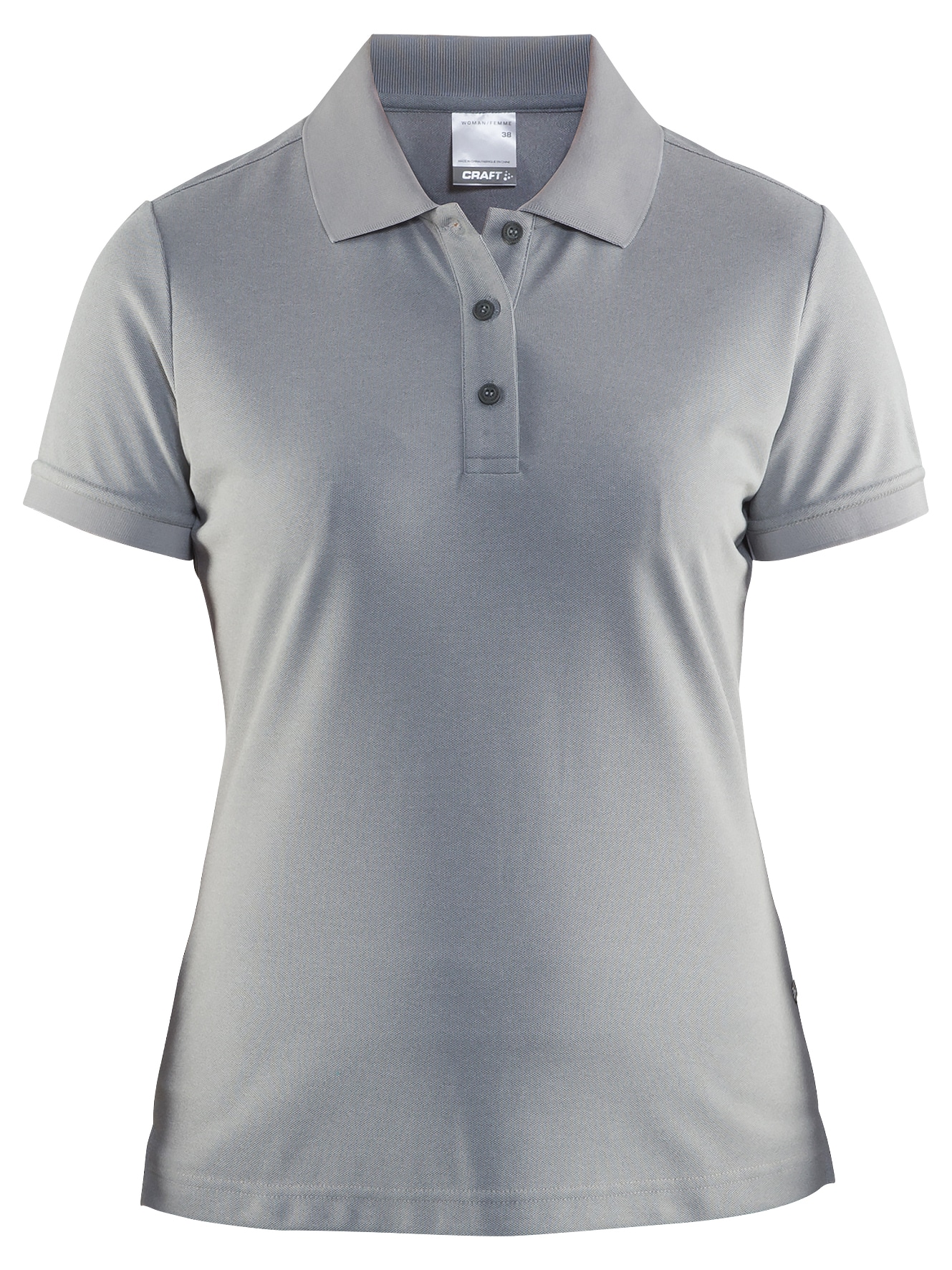 Craft Polo Shirt Pique Classic Kvinder Grey Melange 44