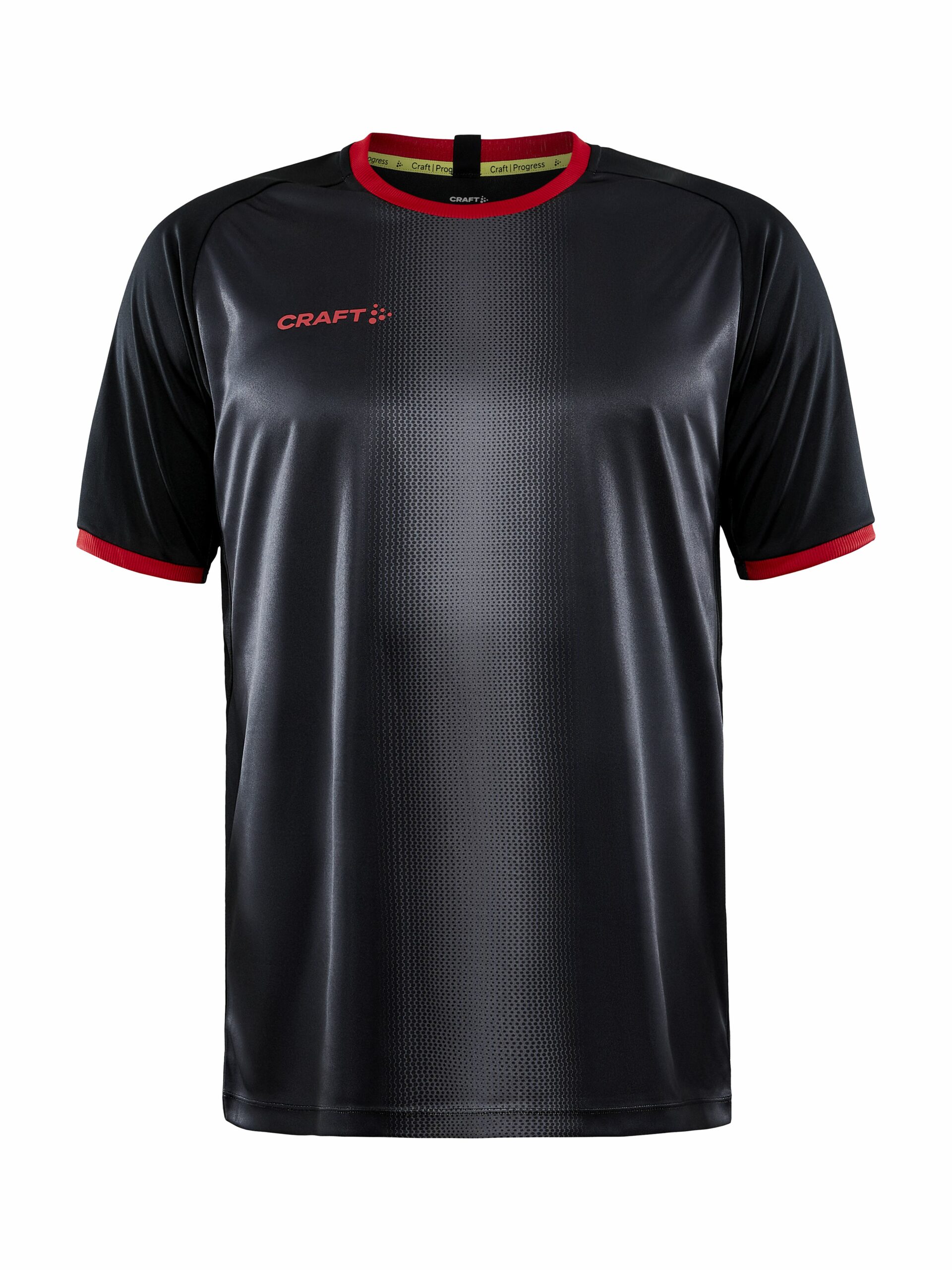 Craft Progress     Graphic Jersey Maend Black Bright Red