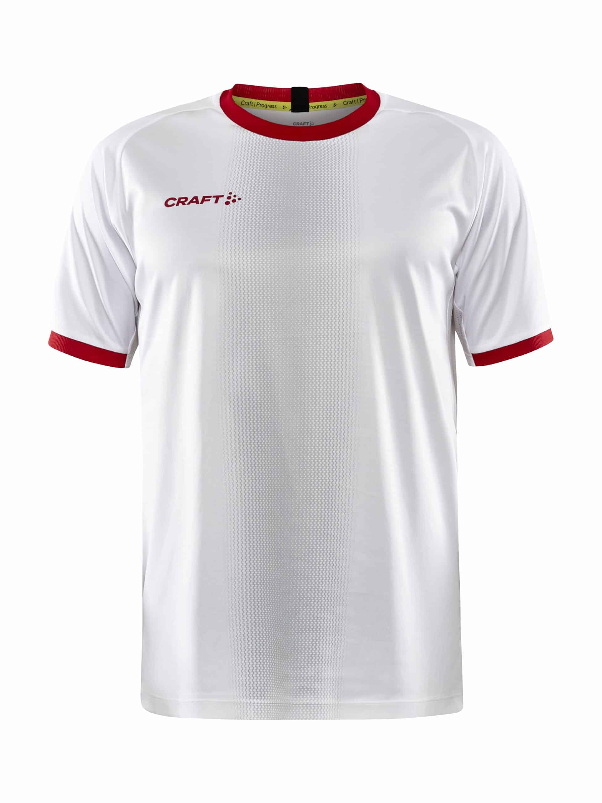 Craft Progress     Graphic Jersey Maend White Bright Red