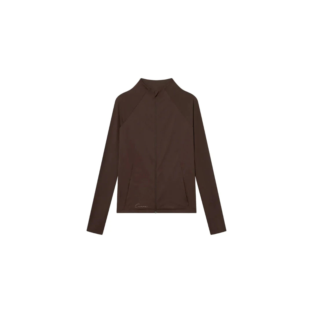 Cuera Active Zip Cardigan Dark Brown Xs