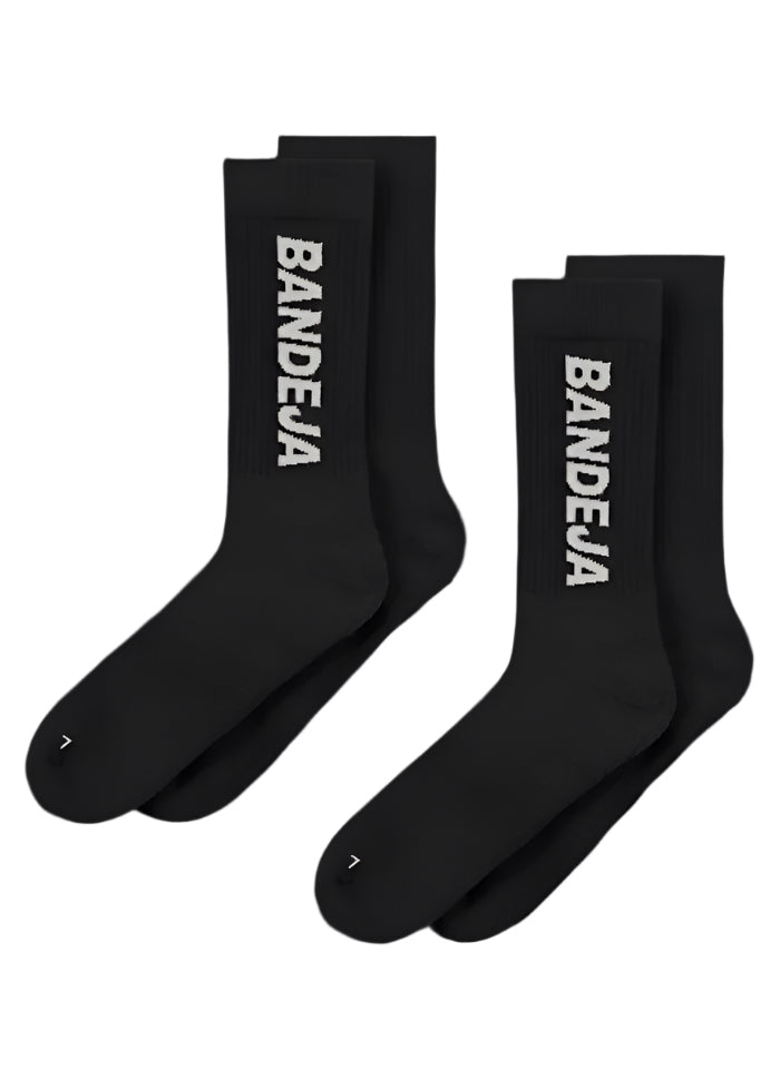 Cuera Bandeja Padel Strømper -pak Sort Sand 36-40