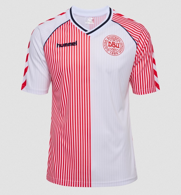 Denmark 1986 Away Jersey Mens-