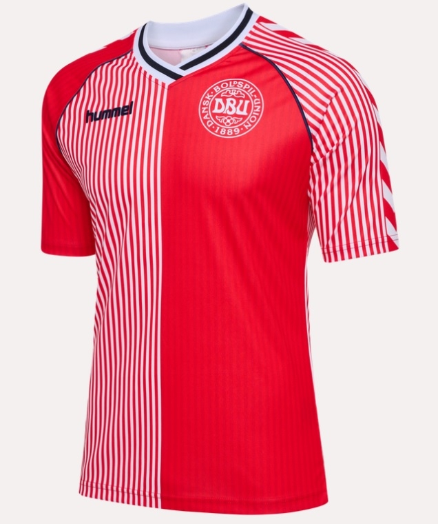 Denmark 1986 Home Jersey Mens-