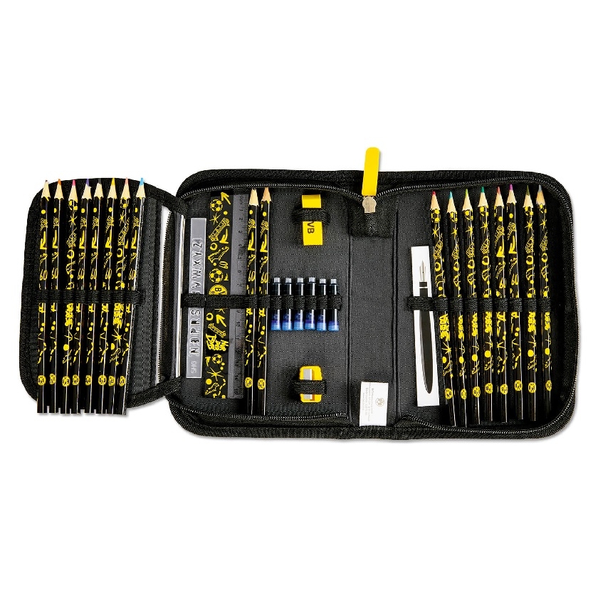 Dortmund Filled Pencil Case Bvb Etui-one-size