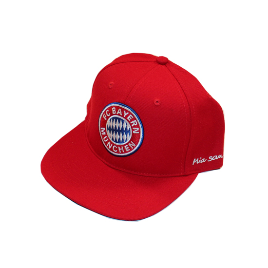 Fc Bayern Kasket Flat Cap Rød One-size