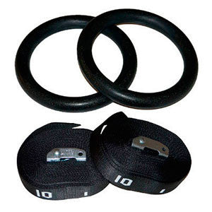 Gymnastikringe   Abs Plast  Sort