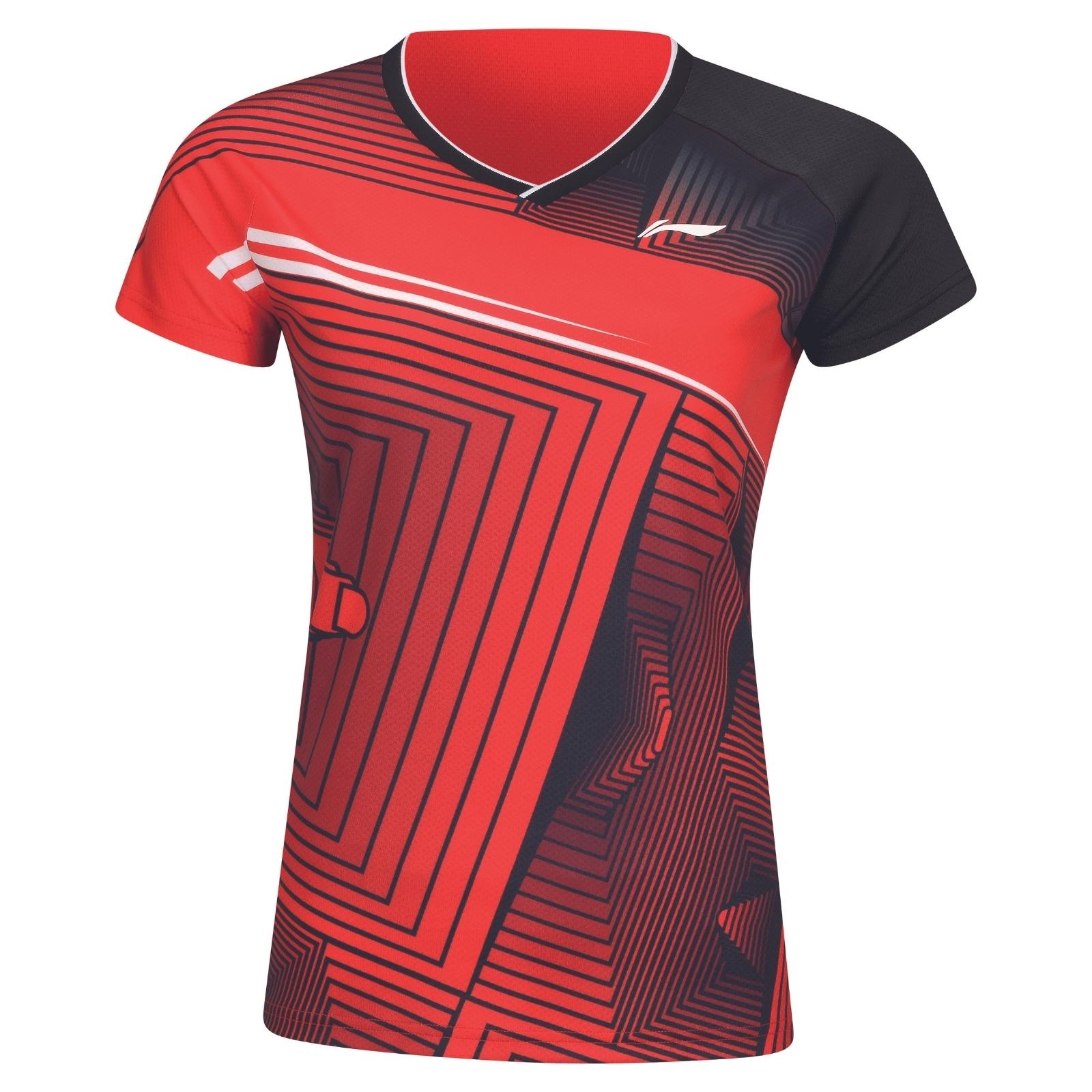 Li-ning Aayr378-  Women  -shirt Red Old
