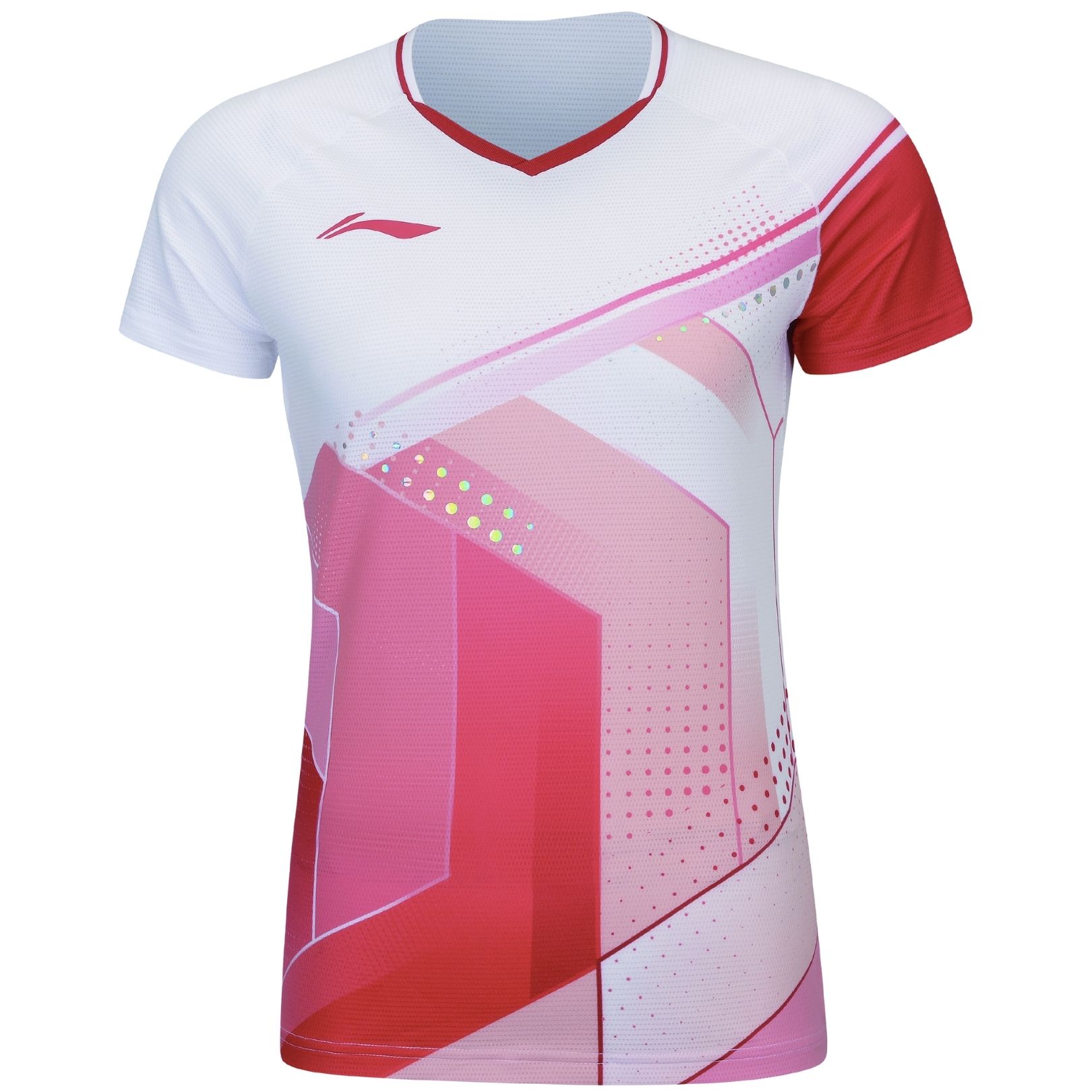 Li-ning Aays054-  Women  -shirt Mirror National White Old