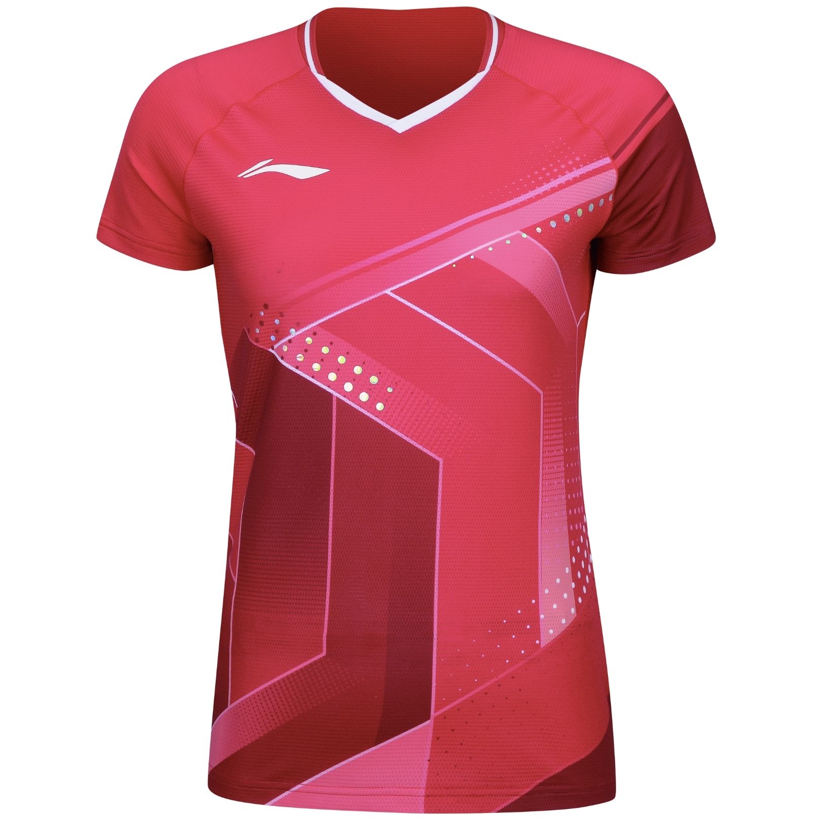 Li-ning Aays054-  Women  -shirt National Red Old