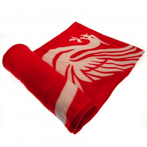 Liverpool Fc Fleece Tæppe Rød