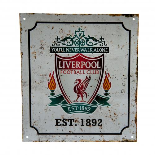 Liverpool Fc Retro Logo Skilt