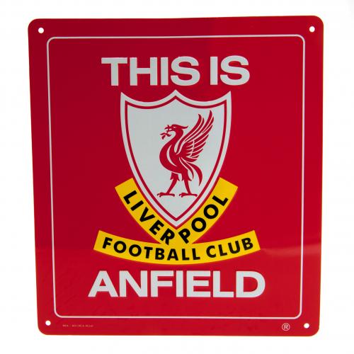Liverpool Fc This Is Anfield Skilt Rød