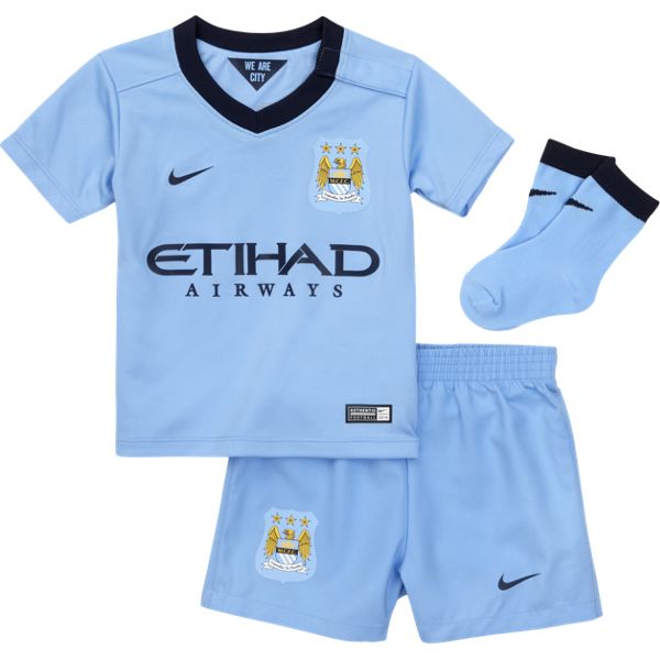 Manchester City Home Kit Infants 2014 15 Baby- - Mdr 62-68 Cm