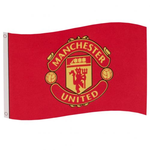 Manchester United Logo Flag 152cm   91cm