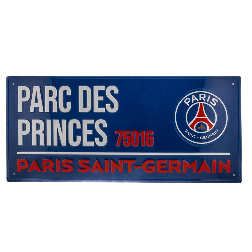 Paris Saint Germain Metalskilt
