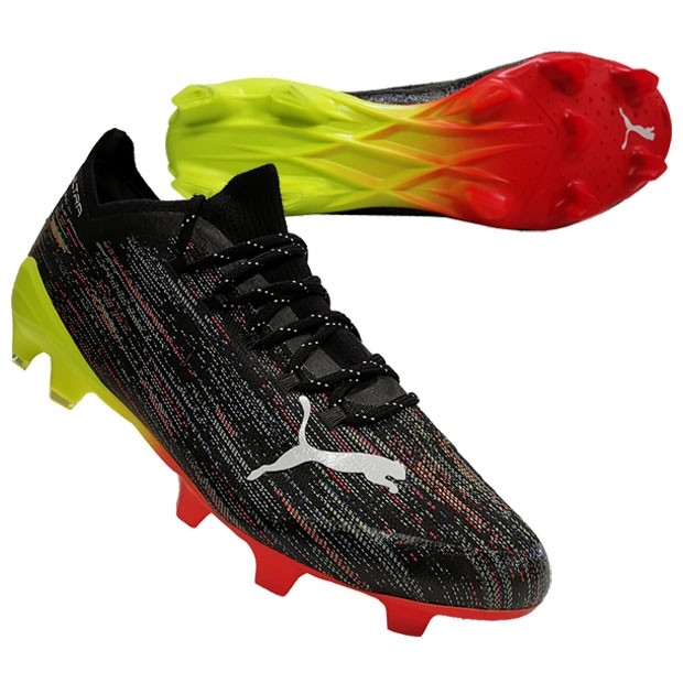 Puma Ultra     Fg Cleats Ag Black-yellow-46 Eu 12 Us