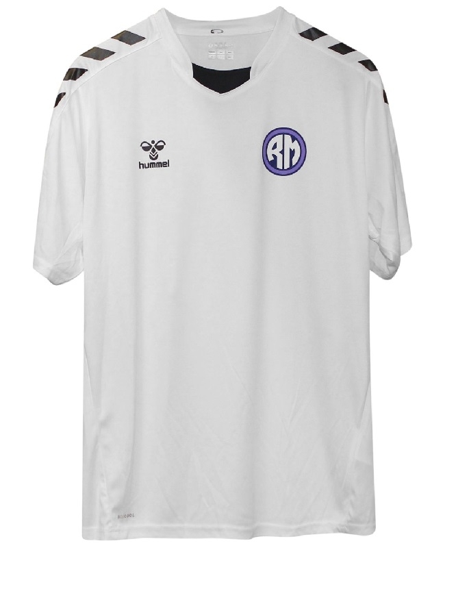 Rm Retro Tee White-black Bernabeu  -